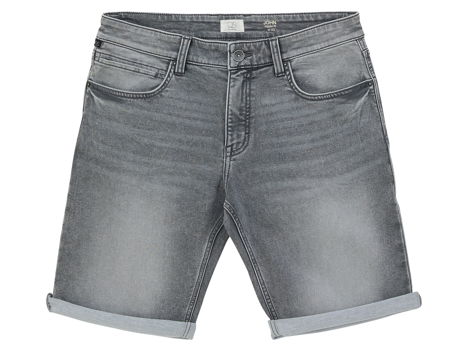 QS by s.Oliver Herren Denim-Shorts (Grau, 30) | 04099586326440