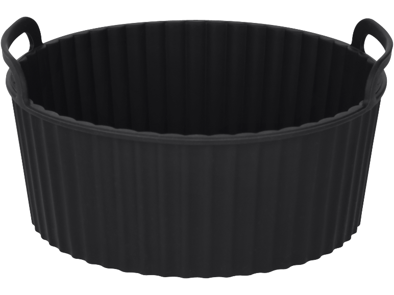 Schwarze Silikon-Backform mit Griffen