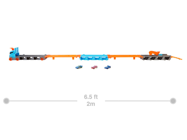 Fahrzeuge Rennbahn-Transporter«, 3 Wheels »2-in-1 Hot inkl.