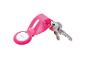 Rosa SilverCrest Schlüsselanhänger mit Schlüsseln.