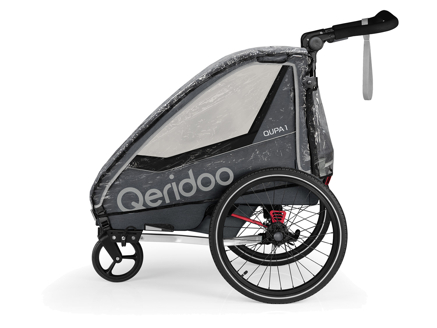 Qeridoo Regenschutz für Fahrradanhänger QUPA 1 oder Sportrex 1