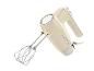 Cremefarbener Handmixer mit Metallbesen und der Aufschrift „1973“ an der Seite.