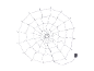 LED-Halloween-Spinnennetz-Lichterkette mit dekorativer Spinne und Batteriefach.