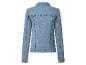 Hellblaue Damen-Jeansjacke, Rückansicht