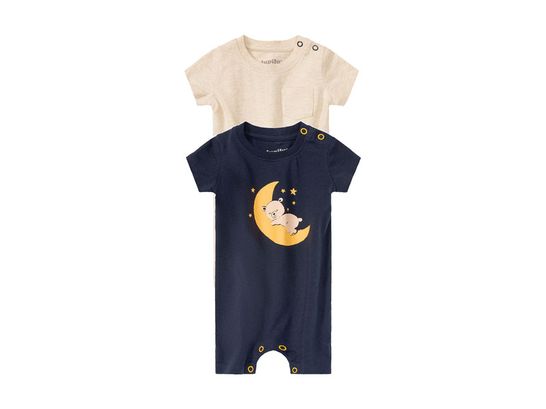 Gehe zu Vollbildansicht: lupilu Baby Jungen Pyjama, 2 Stück, aus reiner Bio-Baumwolle - Bild 7