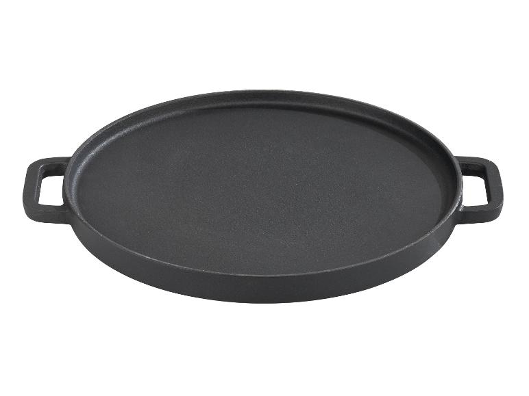 GSW Black Iron BBQ Grillplatte rund 30cm aus Gusseisen