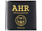Eine Flasche Wein mit dem Etikett 'Ahr Spätburgunder Trocken'.