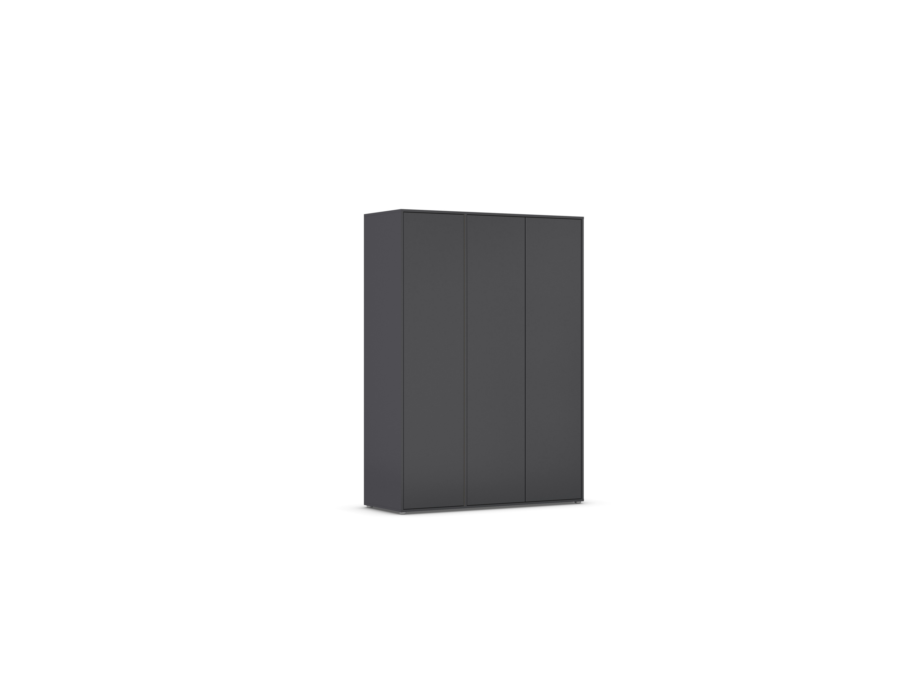 RAUCH BLUE Nabila Drehtürenschrank (Basic-Zubehör, graumetallic, Breite 140 cm / Höhe 194 cm)""