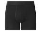 Schwarze Herren-Boxershorts mit elastischem Bund.