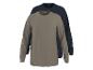 Zwei Herren-Langarmshirts: eines grau und eines dunkelblau.