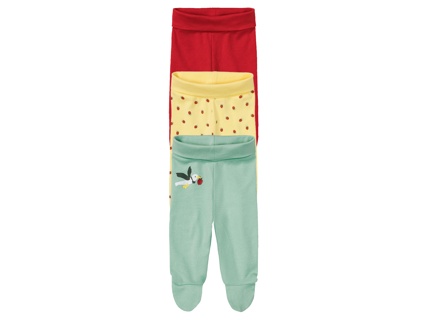lupilu® Baby Jogginghose 3er (62/68, gelb/rot/grün) | 04055334607674