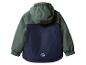 Grüne und marineblaue Kinderjacke mit Kapuze