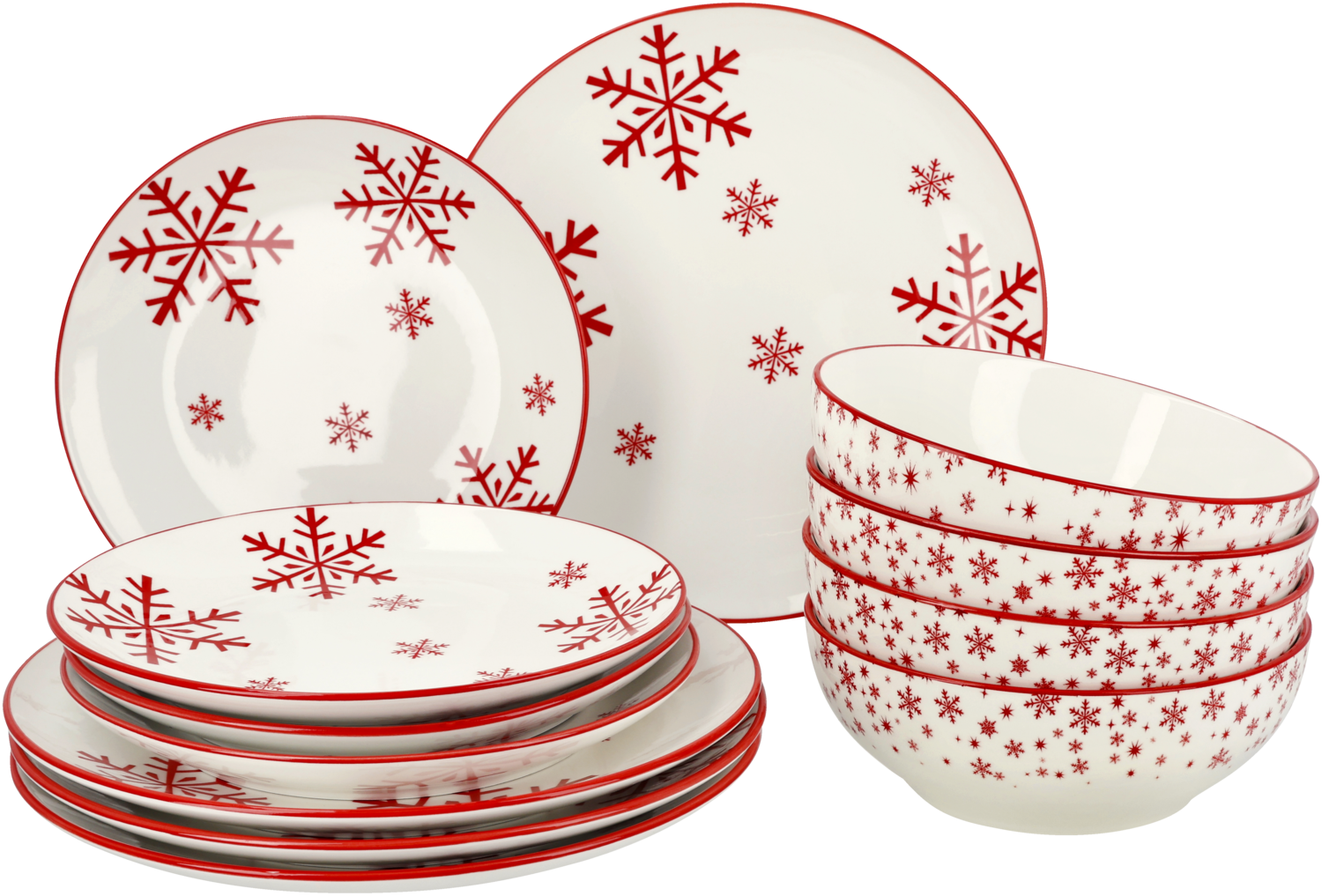 SILVERCREST® Geschirrset »Weihnachten«, 12-teilig