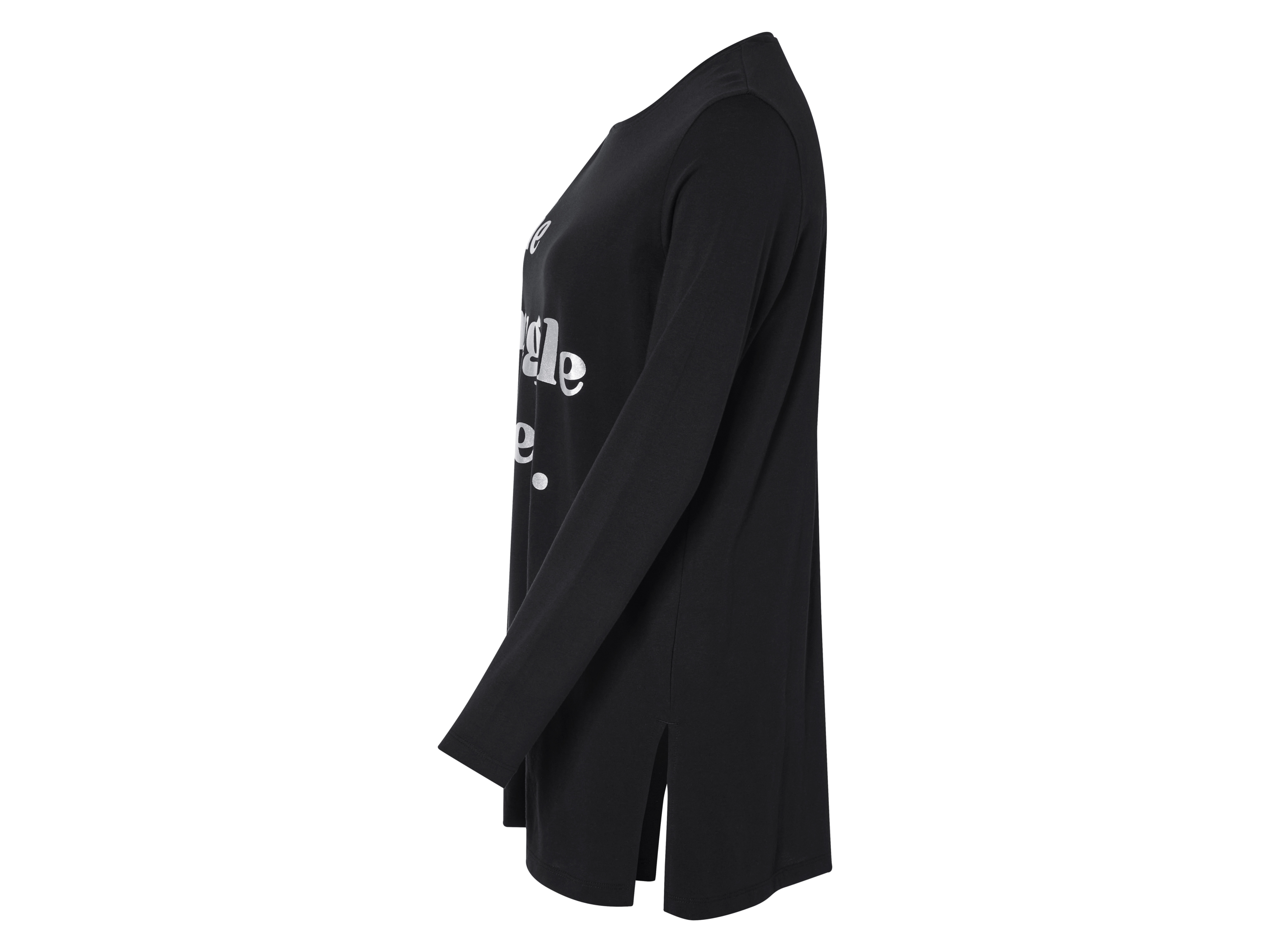 Thumbnail - esmara® Damen Pyjama, angenehmer Tragekomfort (Schwarz, S(36/38))