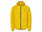Gelbe Le Grand Polo Daunenjacke mit Kapuze.