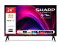 24-Zoll-Fernseher mit HDR, Dolby Audio und Smart-Funktionen.