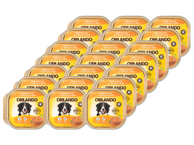 ORLANDO Hundevollnahrung Feine Pastete mit Geflügel & Rind, 21 x 300 g