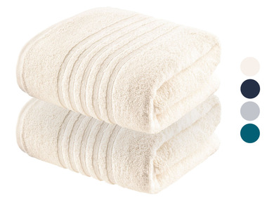 LIVARNO home Frottier Handtuch, 50 x 100 cm, 2er-Set