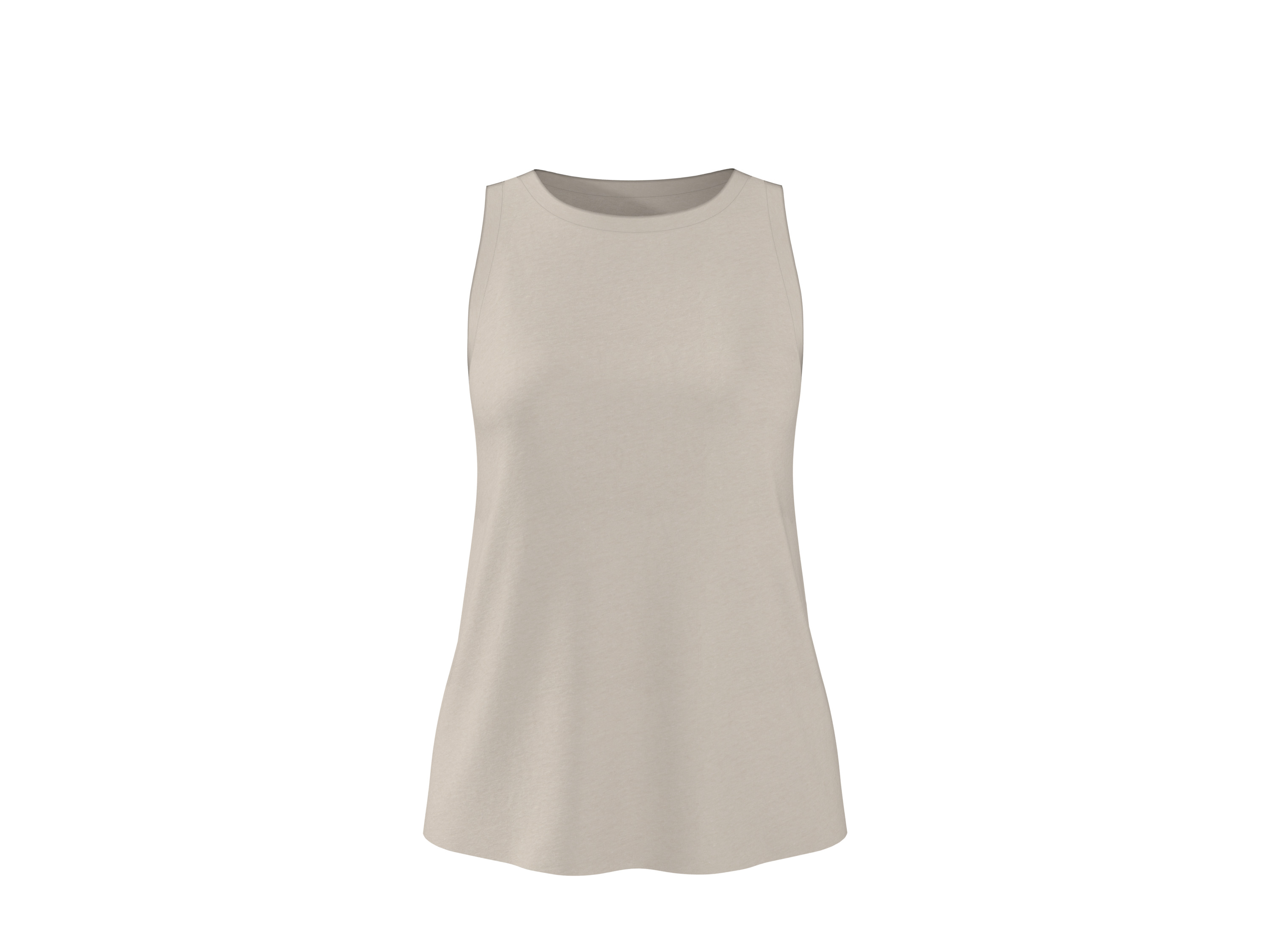 ESMARA® Damen Top mit Leinen (Beige, XS (32/34))
