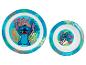 Disney Stitch Teller und Schale: tropisches Design.