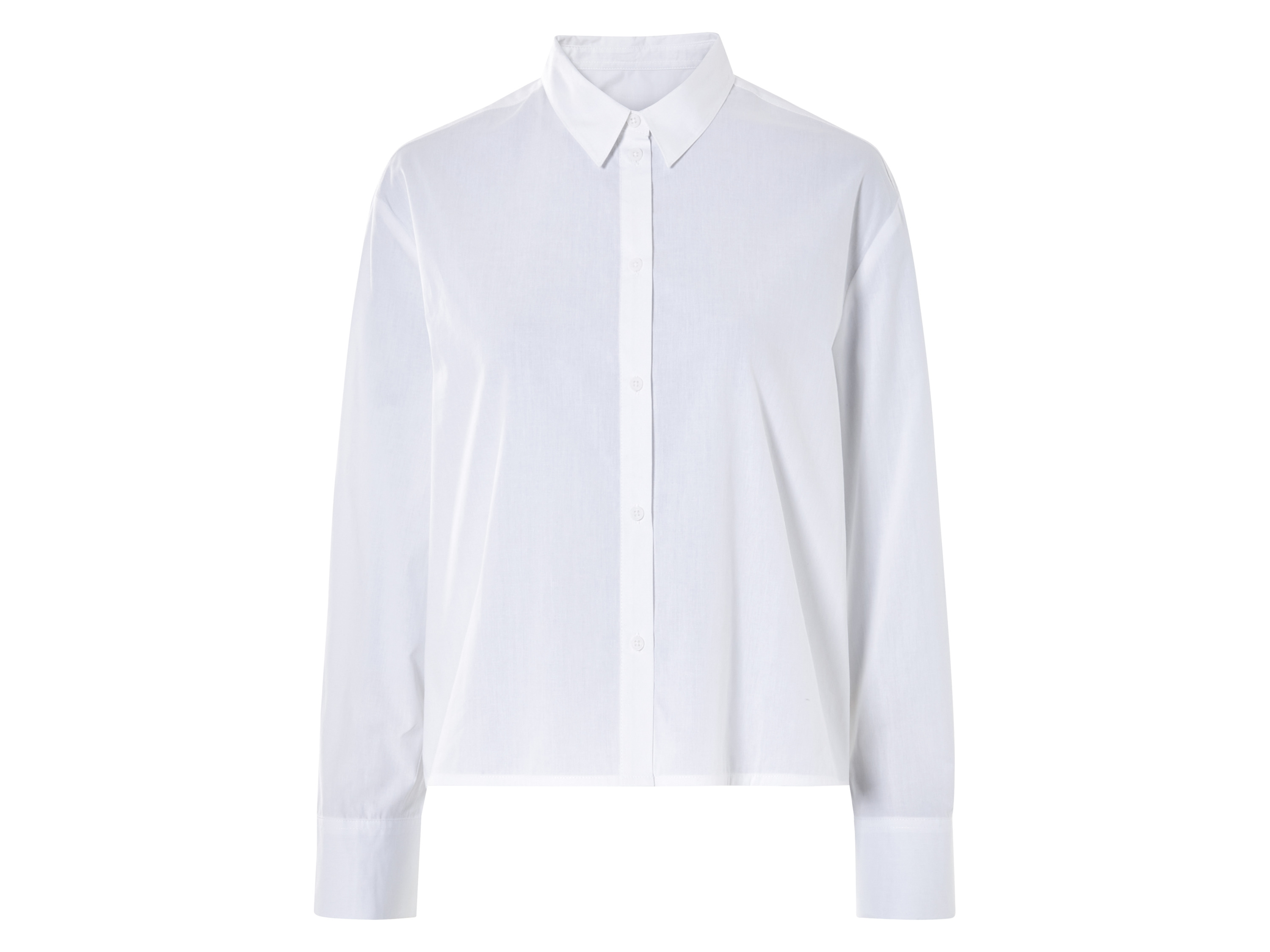 esmara® Damen Hemd (Weiß, M(40/42))““ | blau/weiß