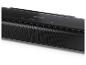 Schwarze Soundbar mit perforiertem Gitter und Bedientasten oben