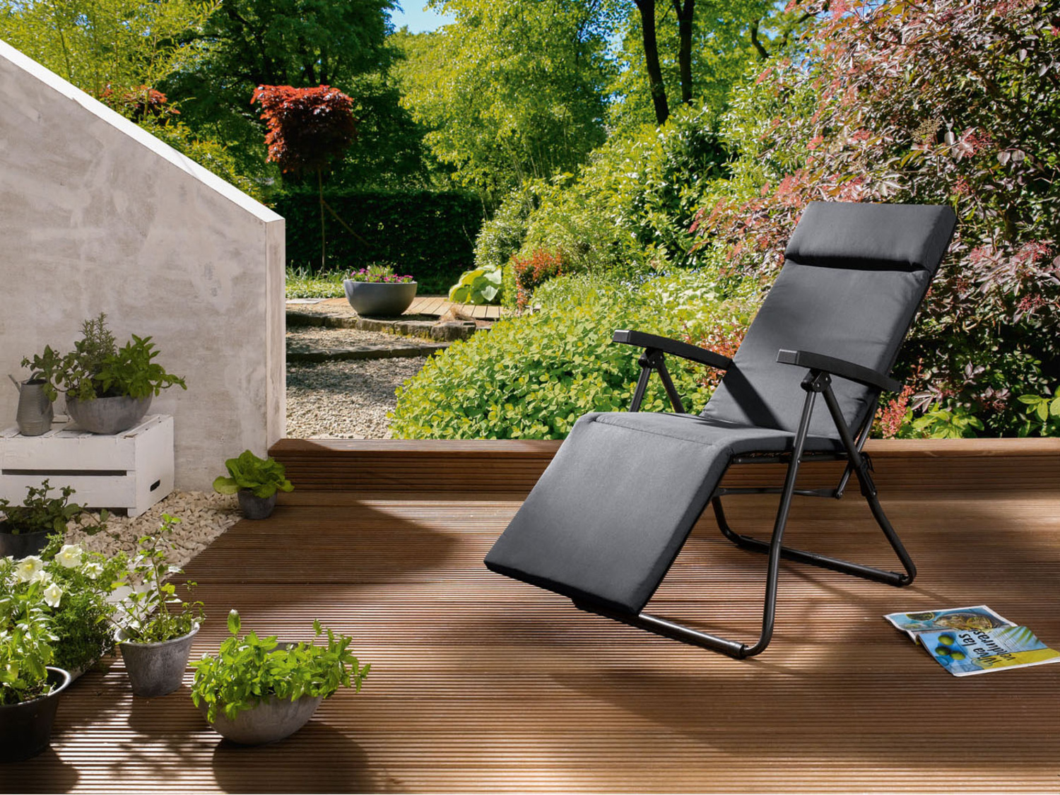 LIVARNO home Relaxsessel mit Auflage, anthrazit | LIDL