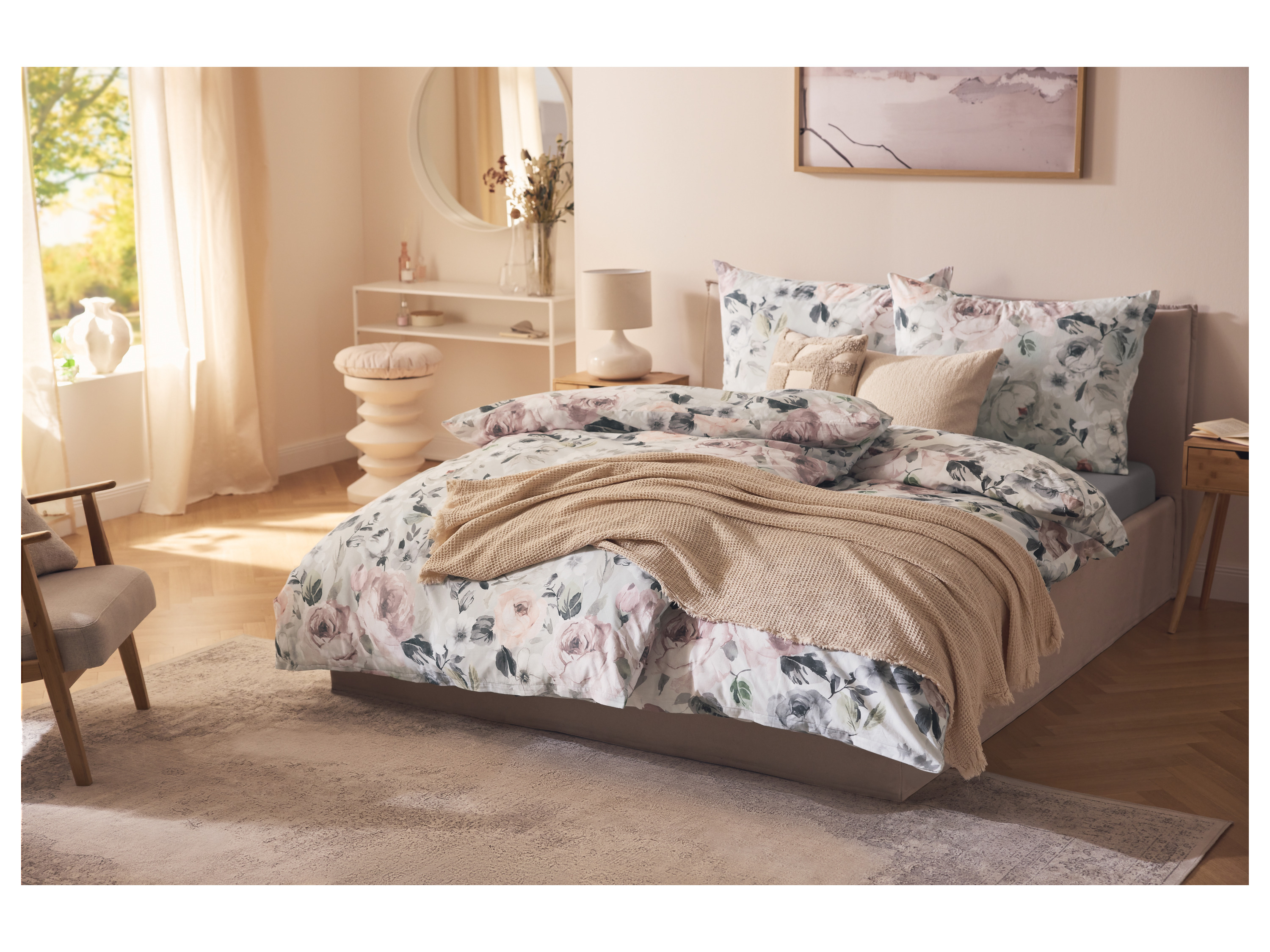 LIVARNO® Jersey-Spannbettlaken, 90-100 x 200 cm (Grau) – Bild 4 von 4