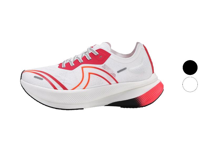 CRIVIT Damen Laufschuh CarbonLite 1.0 in Weiß-Rot.