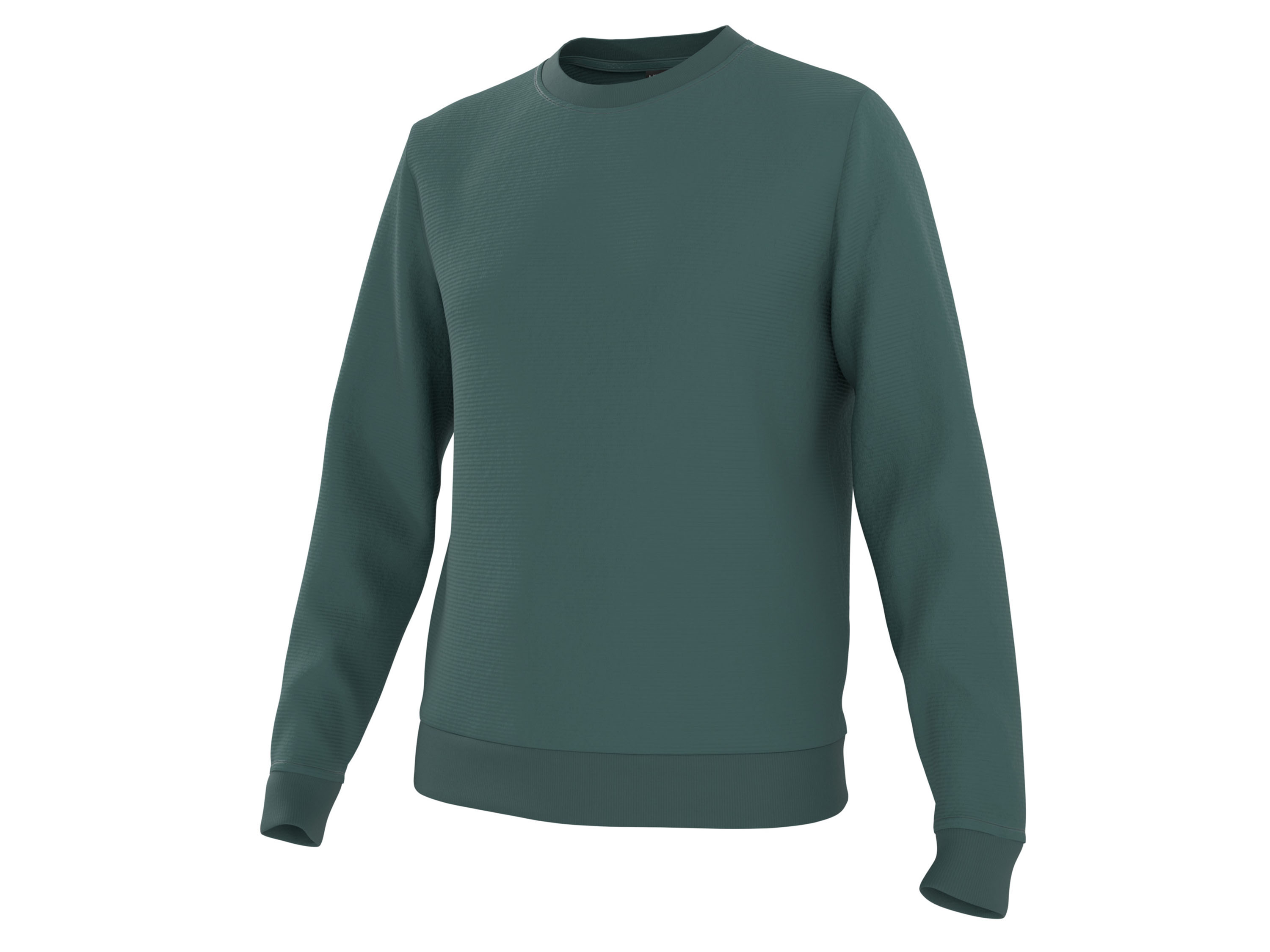 LIVERGY® Herren Sweatpullover Ottoman (Grün, S (44/46))““ | marine Muster: – Detail: Sweat-Qualität