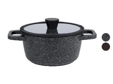 LIVARNO home Aluguss-Kochtopf, mit innerer Literskala, Ø 20 cm