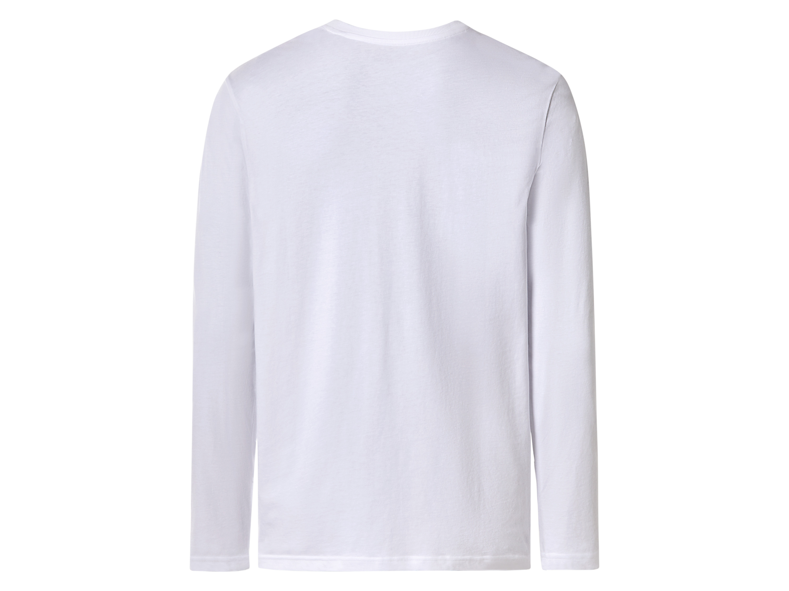 Thumbnail - esmara Men Herren Langarmshirt, 2 Stück (Schwarz/weiß, L (52/54))