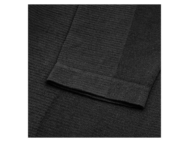 Schwarze gerippte Stofftextur mit umgeschlagenem Bündchen