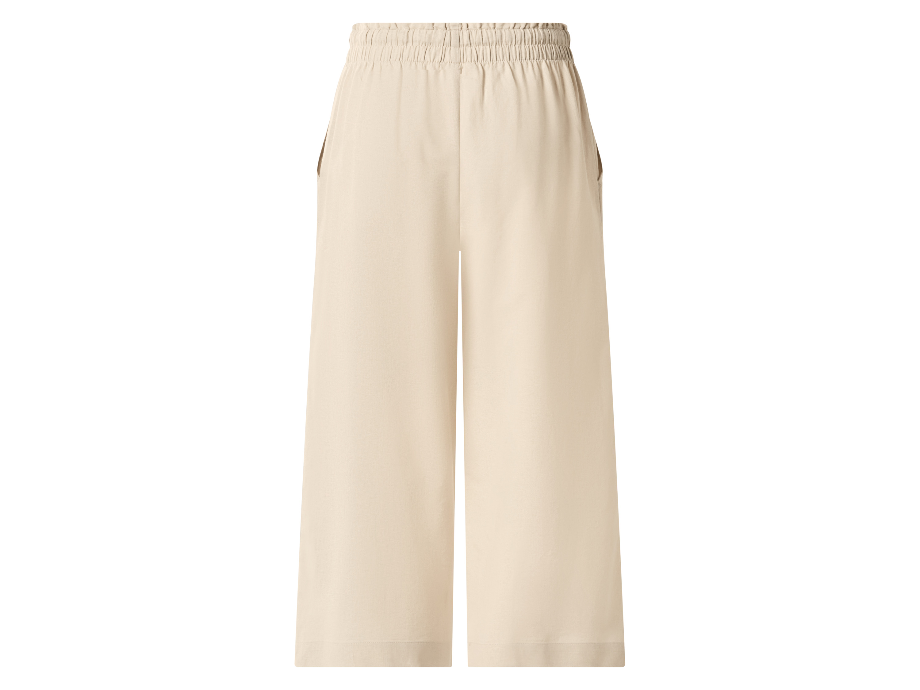 ESMARA® Damen Culotte mit Leinen (Beige, S (36/38)) – Bild 3 von 3