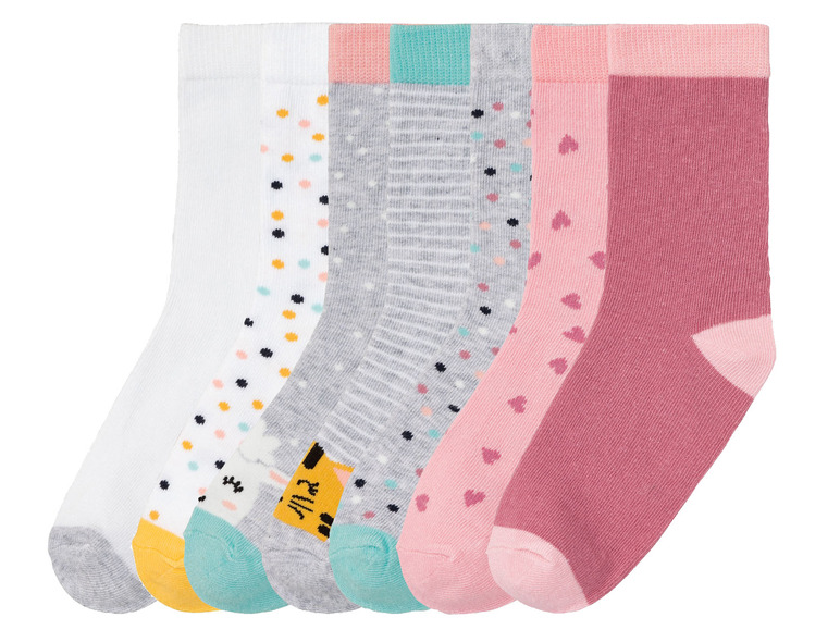 Gehe zu Vollbildansicht: lupilu Kleinkinder Mädchen Socken mit Baumwolle, 7 Paar - Bild 8