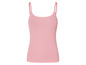 Ein rosa, geripptes Tanktop.