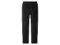 Schwarze Cordhose mit elastischem Bund und Kordelzug.