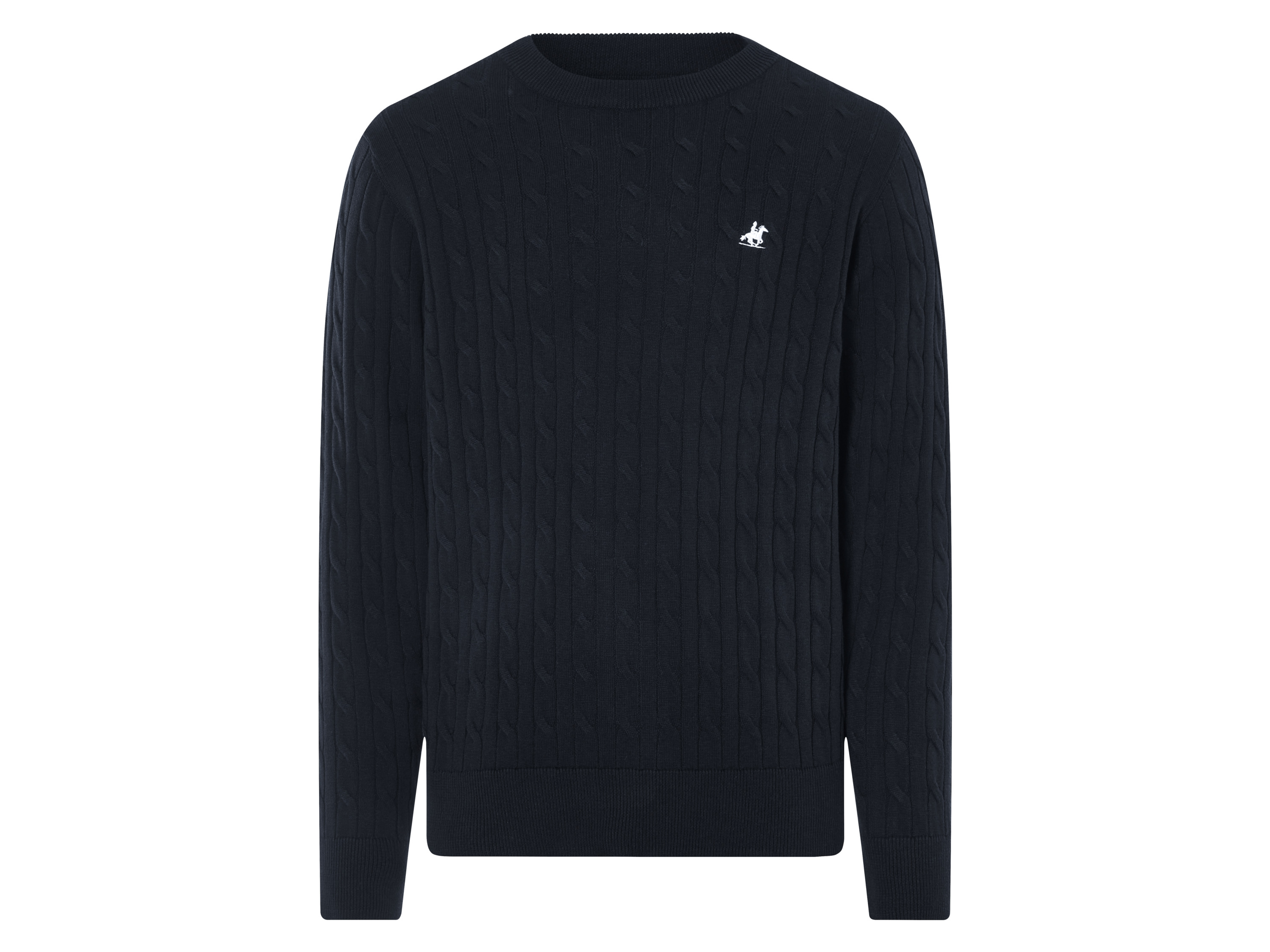 LIVERGY® Herren Pullover (Navy, XL (56/58))““ | navy Muster: – Detail: Bündchen an Kragen, Ärmeln und Saum, aus angenehm weichem Strukturstrick, mit Stickerei Schnitt: körpernah Ausschnitt: Rundhalsausschnitt Material: Polyacryl, 50 % Baumwolle Pflegehinweis: waschen bei max. 40 °C Pflegeleicht nicht bleichen nicht im Wäschetrockner trocknen bügeln bis 110 °C Stufe 1. Kein Bügeln mit Dampf nicht trockenreinigen Größe: S 44/46 – XL 56/58 Meine Lidl-Größe – so einfach gehts Deine Größe findest du in der Lidl-Größentabelle . Oeko-Tex® Standard 100 Geprüft auf Schadstoffe Zertifizierungsnummer: 2020Ok1854 Aitex Standard 100 by Oeko-Tex® ist die weltweit bekannteste, unabhängige Zertifizierung schadstoffgeprüfter Textil- und Lederprodukte aller Art – vom Garn und den Stoffen bis hin zum gebrauchsfertigen Artikel. Das Label bestätigt