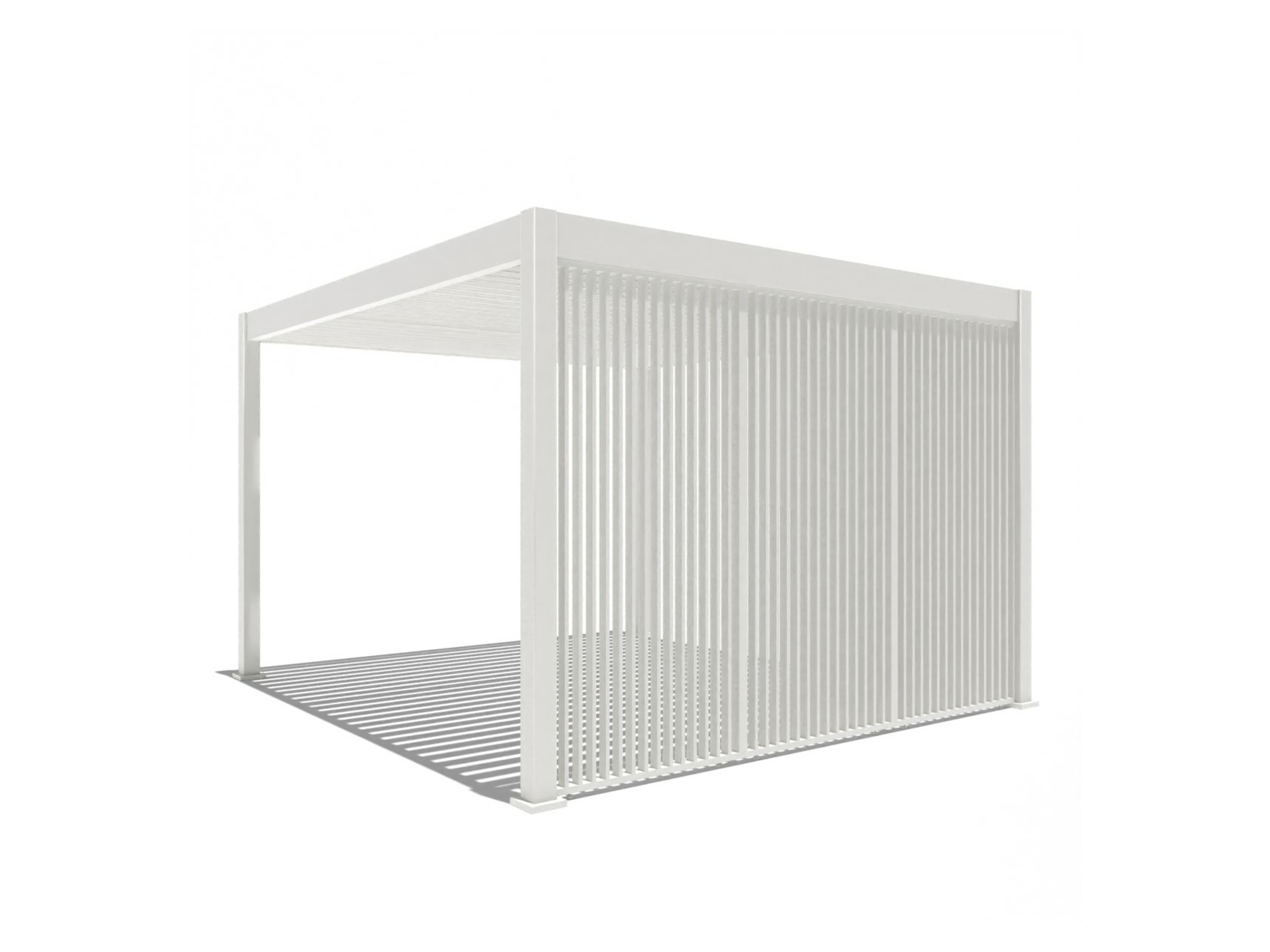 Thumbnail - Pergoline Seitenwandpaneel Trumpf + Superior (vertikal, Weiß, 0,93 m)""