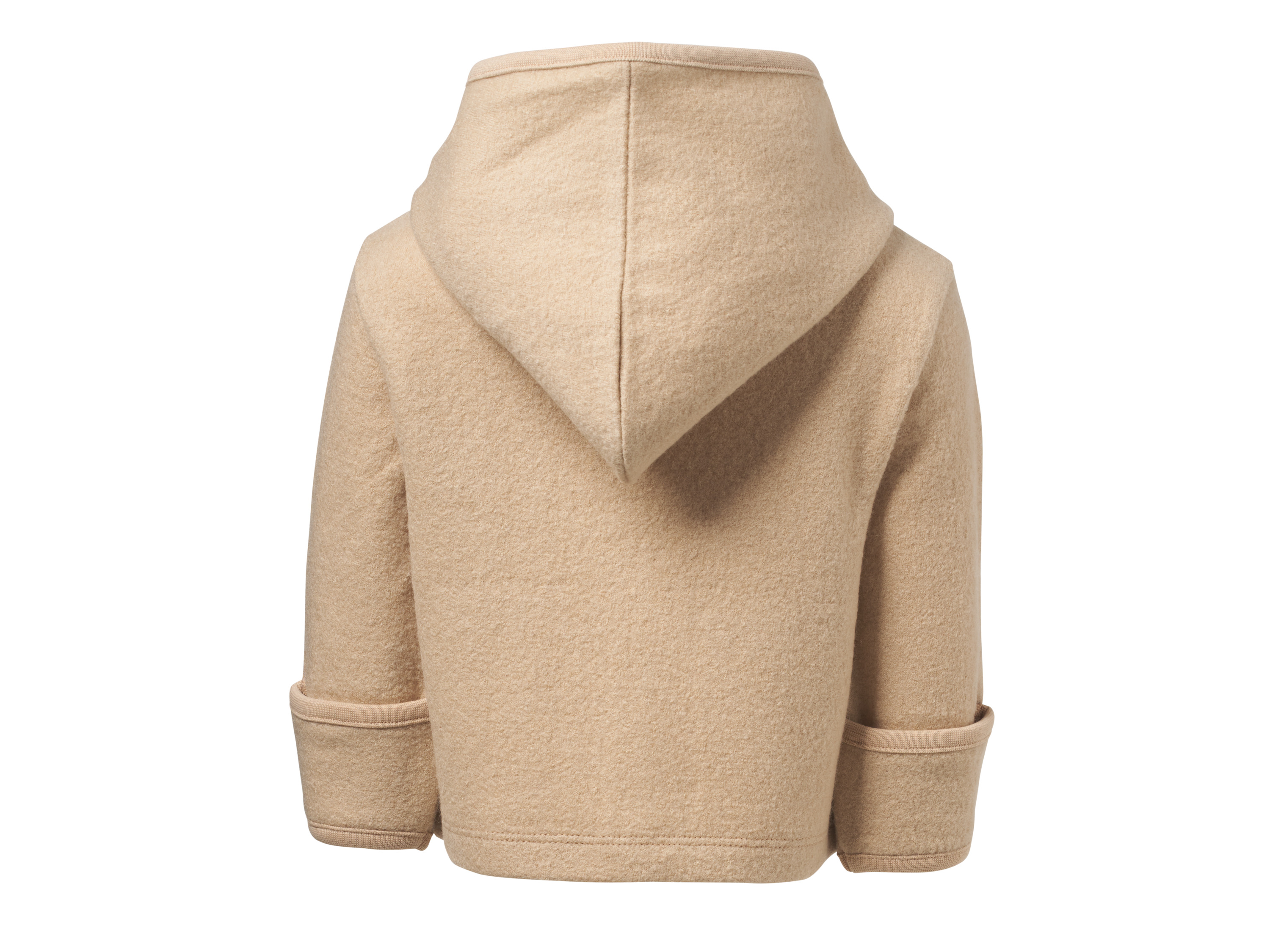 LUPILU® Premium Baby Wollwalk-Jacke (Beige, 74/80) – Bild 3 von 4