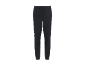 Schwarze Jogginghose mit Kordelzug in der Taille und elastischen Bündchen.