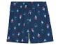 Kinder-Shorts mit Segelboot-Motiv, dunkelblau.