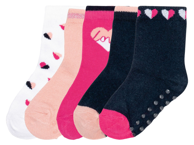 Gehe zu Vollbildansicht: lupilu® Kleinkinder Mädchen Socken mit ABS-Noppen, 5 Paar - Bild 8