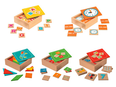 Playtive Lernboxen, aus Echtholz