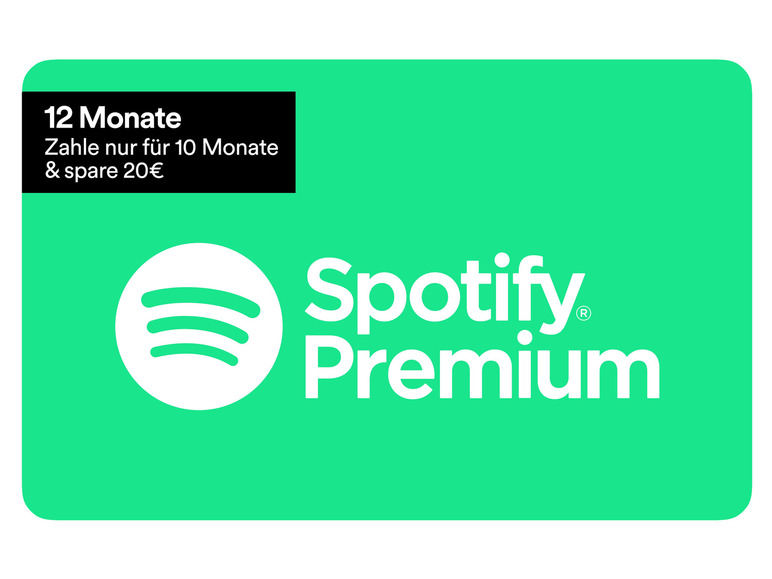 12 Premium Monate Spotify