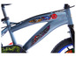 Ein graues Kinderfahrrad mit Avengers-Motiv.