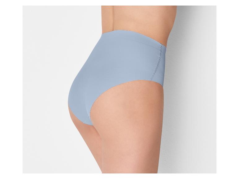 Damen-High-Waist-Slip in Hellblau, Seitenansicht