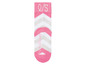 Rosa Socken mit weißen und grauen Streifen von My Socks.