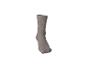 Graue Socke mit gerippter Textur.