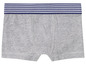 Graue Boxershorts mit blauen Streifen
